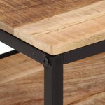 vidaXL Table basse 35x35x30 cm bois de manguier massif brut