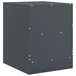 vidaXL Table de chevet anthracite 34 5x39x44 cm acier