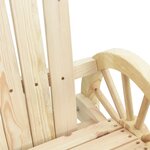 vidaXL Chaises à bascule Adirondack lot de 2 bois de sapin massif