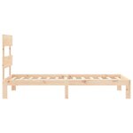 vidaXL Cadre de lit avec tête de lit 90x200 cm bois massif