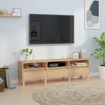 vidaXL Meuble TV chêne sonoma 150x30x44 5 cm bois d'ingénierie