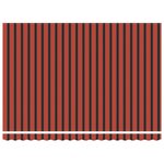 vidaXL Auvent Rétractable with orange et marron 450 × 350 cm tissu