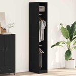 vidaXL Armoire Chêne noir 30 x 50 x 200 cm Bois d'ingénierie