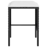 vidaXL Ensemble de canapés en L 5Pièces avec coussins résine tressée noir