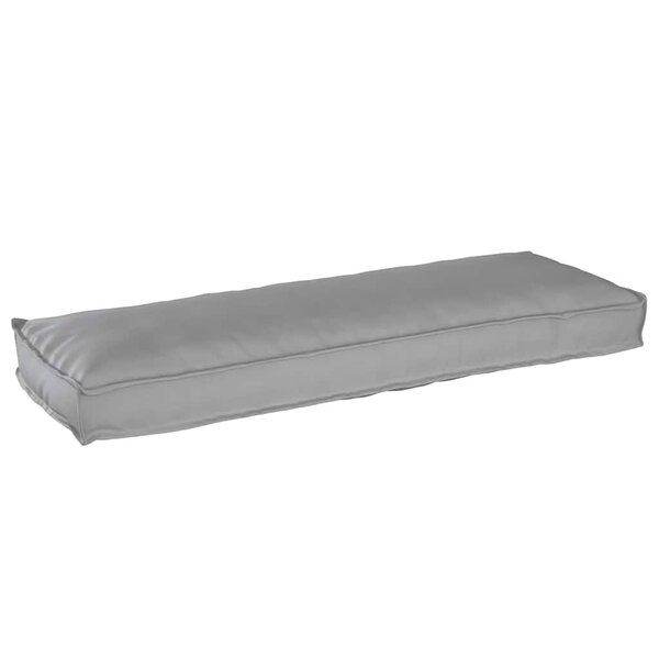 vidaXL Coussin pour banc de palette Gris 120 x 40 x 8 cm Tissu Oxford
