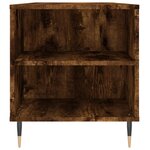 vidaXL Table basse chêne fumé 102x44 5x50 cm bois d'ingénierie