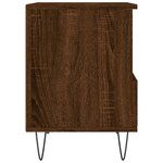 vidaXL Table de chevet chêne marron 40x35x50 cm bois d’ingénierie