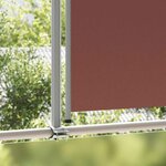 vidaXL Auvent latéral rétractable de patio 160x300 cm Marron