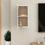 vidaXL Meuble TV Blanc 30 5x30x60 cm Bois d’ingénierie