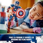 76258 Figurine Captain America LEGO Marvel - Super-Héros Collectible