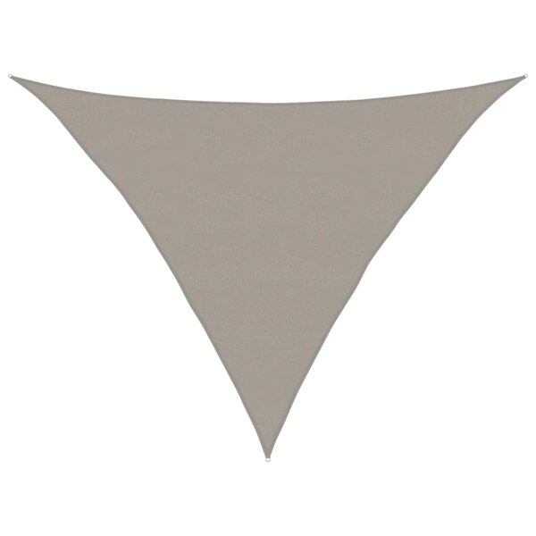 vidaXL Voile d'ombrage 160 g/m² triangulaire gris clair 5x5x6 m PEHD