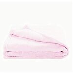 Couverture enfant en microfibre rose - 100 x 150 cm