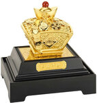 Pièce de monnaie en Cupronickel - Or g Millésime 2024 Mini Figurine TREASURES OF GOLD