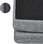 Tabouret pouf banquette de rangement pliant en lin 114 cm gris 13_0002783_2