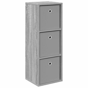 vidaXL Buffet avec tiroir Gris Sonoma 30 5 x 27 x 84 5 cm