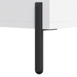 vidaXL Meuble TV Blanc 80x36x50 cm Bois d'ingénierie