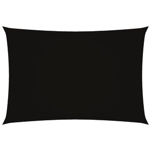 vidaXL Voile de parasol tissu oxford rectangulaire 2 5x4 5 m noir