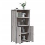 vidaXL Buffet haut sonoma gris 62x36x121 5 cm bois d'ingénierie
