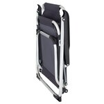 Eurotrail Chaise de camping Moita charbon