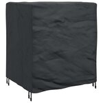 vidaXL Housse pour mobilier d'extérieur Noir 116 x 100 x 120 cm 210D
