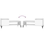 vidaXL Table basse Blanc 100x50x45 cm Bois d'ingénierie