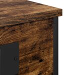 vidaXL Armoires de chevet 2 Pièces Chêne fumé 41 x 31 x 76 cm