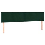 vidaXL Sommier à lattes de lit et matelas Vert foncé 200x200cm Velours