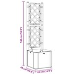 vidaXL Lit surélevé de jardin et treillis et système d'arrosage Blanc