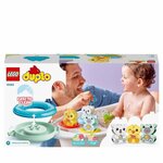 Lego 10965 duplo jouet de bain : le train flottant des animaux  set baignoire pour bébés et enfants 1.5+ ans avec canard