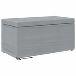 vidaXL Tabouret Gris clair 81 x 41 x 40 cm Tissu et bois stratifié