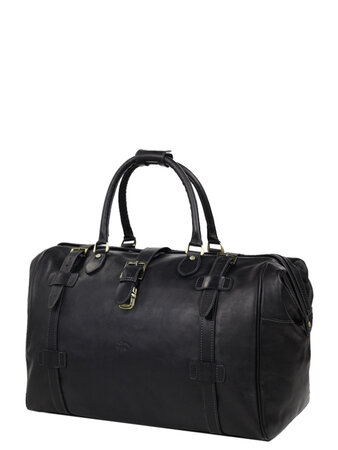 Sac de voyage Travel - Cuir Gras- KATANA - 49 CM - 33154-Noir