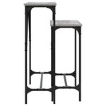 vidaXL Tables console 2 Pièces sonoma gris bois d'ingénierie