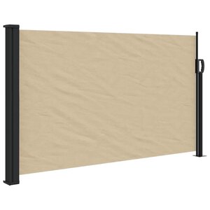 vidaXL Auvent latéral rétractable beige 120x500 cm