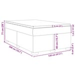 vidaXL Sommier à lattes de lit et matelas Vert foncé 120x200cm Velours