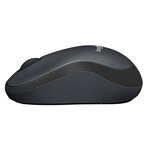 Logitech souris silencieuse m220 silent - sans fil - gris/noir