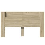 vidaXL Armoire tête de lit avec LED chêne sonoma 180x16 5x103 5 cm