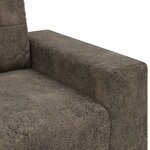 Canapé love seat vidaXL gris foncé 120 cm en simili cuir