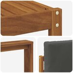 vidaXL Ensemble de canapés d'extérieur 8 Pièces Naturel et Anthracite