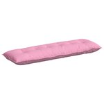 vidaXL Coussin de Dos Rose 160 x 19 x 50 cm tissu
