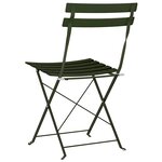 vidaXL Chaise de jardin pliante Pliant 2 Pièces Vert 42 x 46 x 82cm Acier