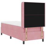 vidaXL Lit à ressorts avec tête de lit Rose 80 x 200 cm Velours