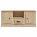 vidaXL Meuble TV chêne sonoma 100x35 5x45 cm bois d'ingénierie