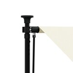 vidaXL Auvent rétractable crème 400x150 m tissu et acier