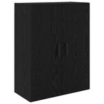 vidaXL Haut Armoire Chêne noir 69 5 x 34 x 180 cm Bois d'ingénierie