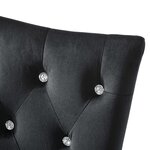 vidaXL Chaises à manger lot de 6 noir velours