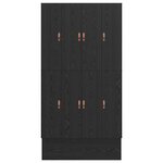 vidaXL Cadre de lit de rangement Bois noir 120x190 cm