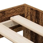 vidaXL Cadre de lit de rangement en bois ancien 75x190 cm