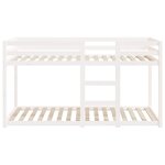 vidaXL Lit superposé sans matelas blanc 80x200 cm bois de pin massif