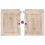 vidaXL Cabinet de salle de bain Montage mural Blanc 38 x 33.5 x 160 cm