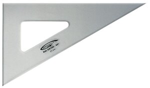 Equerre 60° 3 bords droits 21 cm